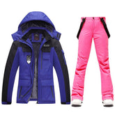 Ski Suits Women's Winter Fleece Ski Jackets and Strap Pants - Acapparelstore